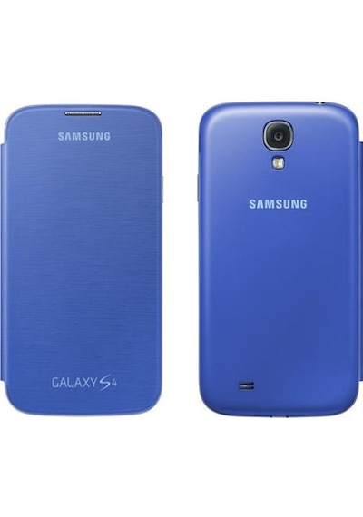 Galaxy S4 İle Uyumlu Flip Cover Kılıf Mavi Ef-fı950bcegww