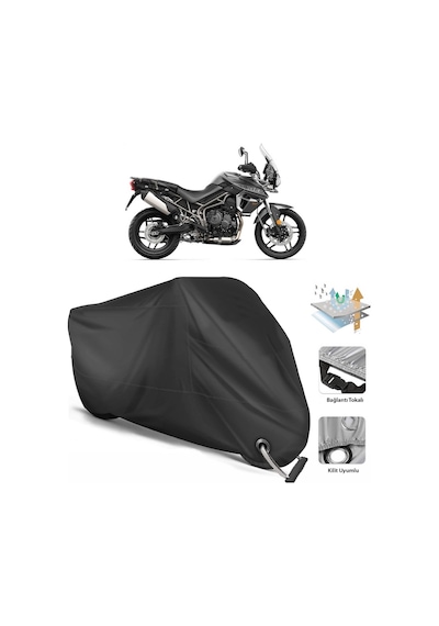 Triumph Tiger 800 Xrt Motor Branda (Bağlantı, Kilit Uyumlu)-Siyah (457275593)