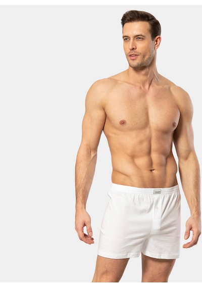 Türen Erkek Penye Boxer 130/Beyaz 001