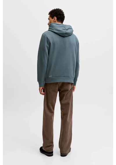 Jack & Jones Jjecorp Logo Erkek Sweatshirt Petrol Mavi