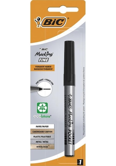 Bic Marking Fine Permanent Kalem Siyah
