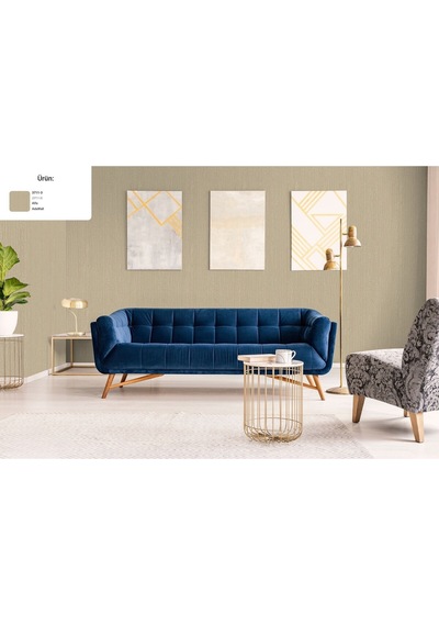 Alfa Doğal Kumaş Dokulu Duvar Kağıdı, 3711-3, Bej, 16,50 M² Ce, Iso 9001, Iso 10002, Iso 14001