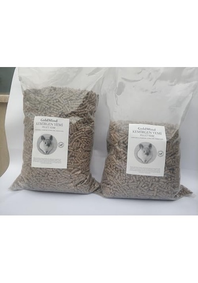 Goldmind Kemirgen Yemi. Cp Pelet Yem Tavşan, Chinchilla, Ginepig Ve Hamster İçin Pelet Yem 1 Kg