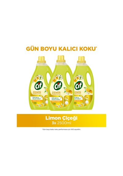 Cif Zemin Temizleyici Limon Çiçeği 2500 Ml X3 Diğer