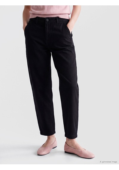 Lcw Jeans Siyah Carrot Fit Kadın Jean Pantolon