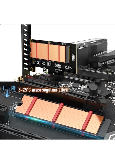Jeyı Copper2 Dizüstü Masaüstü M.2 Nvme/sata Ssd Soğutucu Heatsink