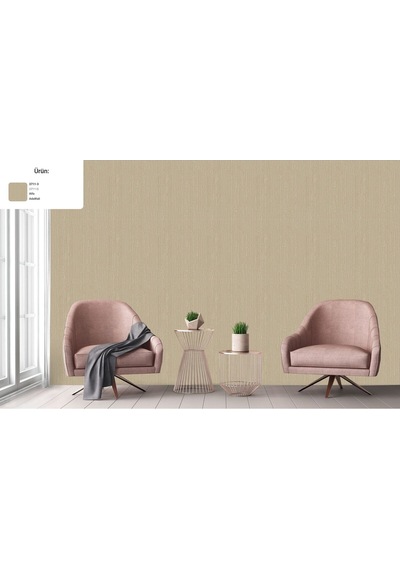 Alfa Doğal Kumaş Dokulu Duvar Kağıdı, 3711-3, Bej, 16,50 M² Ce, Iso 9001, Iso 10002, Iso 14001