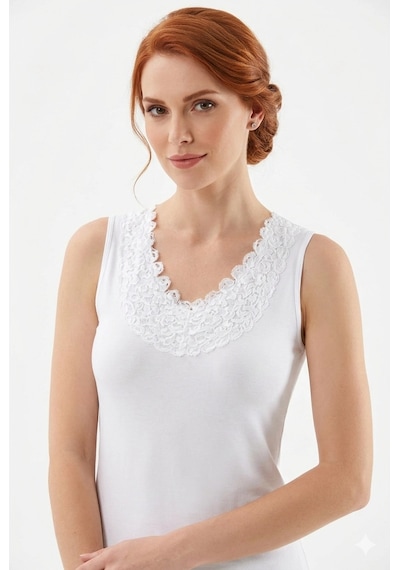 Alfa Aksesuar 03 Şahinler Gül Yakalı Atlet B352 ekru