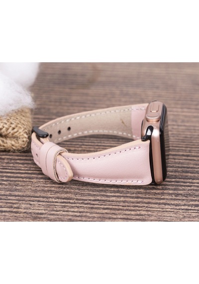 Apple Watch Uyumlu Deri Kordon 42-44-45mm Slim Nu2