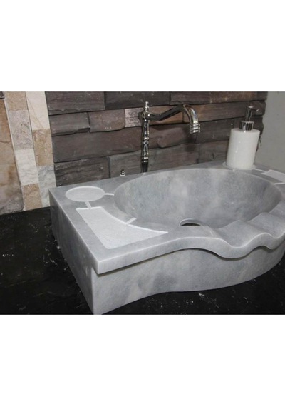 Gri Mermer Saray Dizayn Lavabo