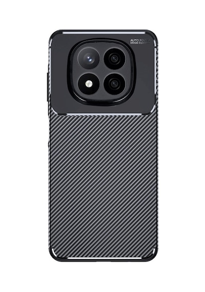Xiaomi Redmi Note 14 Pro Plus Uyumlu Kılıf Auto Focus Karbon Kapak - Siyah