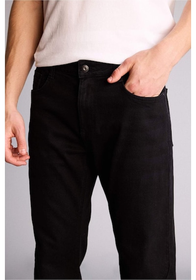 Defacto Sergio Regular Fıt Normal Bel Boru Paça Pantolon G8483ax26smnm40 Siyah-nm40