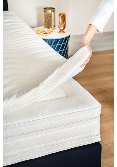 Topper 2.1 - Visco Yatak Pedi - Soft Hafızalı %100 Visco Sünger - Yıkanabilir Fermuarlı Kılıflı