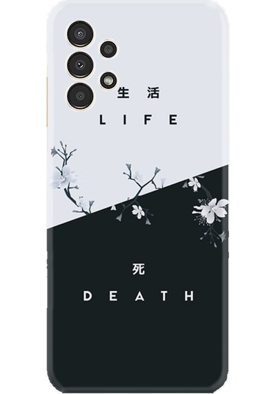 Samsung Uyumlu Galaxy A14 Kılıf Resimli Desenli Baskılı Silikon Life and Death 1339
