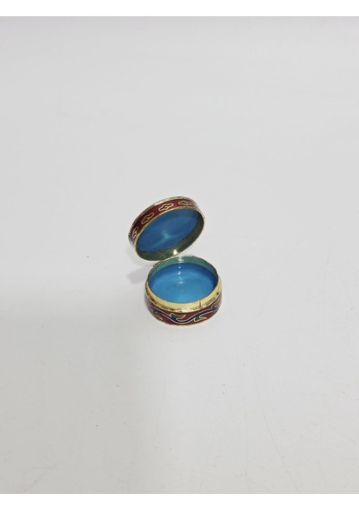 Antika Cloisonne Minyatür Kutu 3,3cm 119