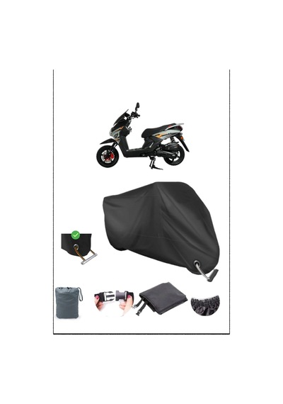Siyah Altaı F1maxpro50 Dayanıklı Kilit Uyumlu Su Geçirmez Motosiklet Brandası