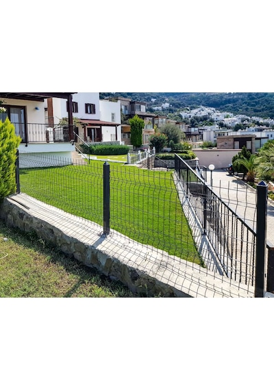 70'lik Panel Çit Takım 10 Mt + 1 Direk Avantaj Paket - Antrasit Gri