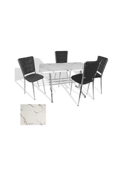 Japon - Kapitoneli Masa Takımı - 70x120 Werzalit, Wermodin Ve Allzalit Tabla - Afyon Marble - Siyah Çok Renkli Japon - Kapitoneli Masa Takımı - 70x120 Werzalit, Wermodin Ve Allzalit Tabla - Afyon Marble - Siyah Çok Renkli