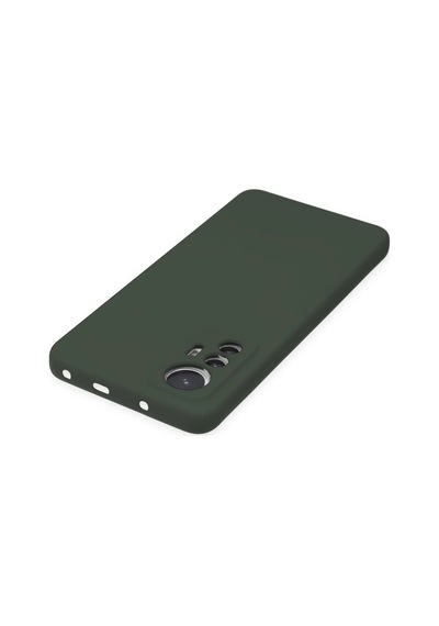 Uryport Xiaomi Mi 12 Lite Kılıf Nano İçi Kadife Silikon - Koyu Yeşil