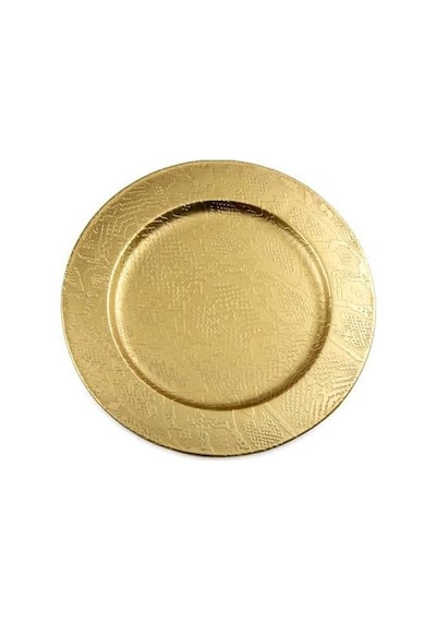 Brett Metal Oval Tabak 20x20 Cm Açık Gri