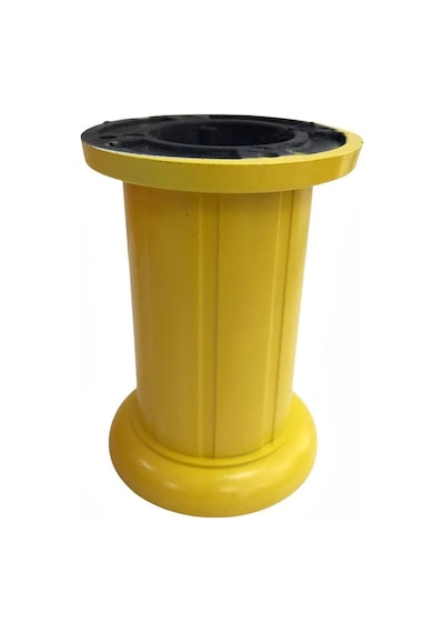 Safir Plastik Ayak Mobilya Koltuk Ayağı Sarı 10 cm