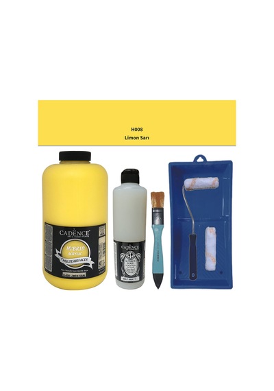 Mobilya Boyası-cadence Multisurface H-008 Limon Sarı 2000ml Ultimate Vernik Mat 500ml Saten Rulo Set Limon Sarı Limon Sarı Mobilya Boyası-cadence Multisurface H-008 Limon Sarı 2000ml Ultimate Vernik Mat 500ml Saten Rulo Set Limon Sarı Limon Sarı