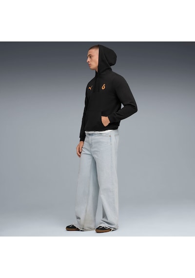 Puma Galatasaray Ftblessentıals Erkek Kapüşonlu Sweatshırt 782908 11 Siyah