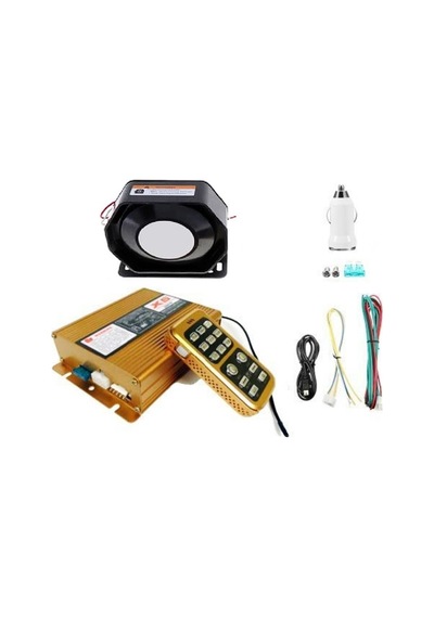 Profesyonel Siren 200 W Uzaktan Kumandalı Megafonlu Konuşmalı N11.362