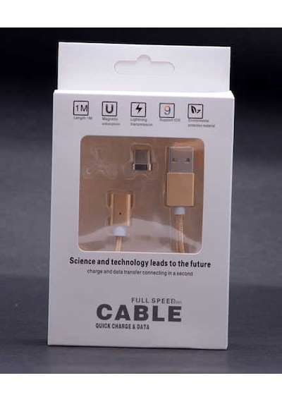 Goocamp Gold Type-c Mıknatıslı Usb Kablo