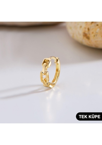 Goldkupe 14 Ayar Tek Halka Altın Küpe 0,55 Gr-6320