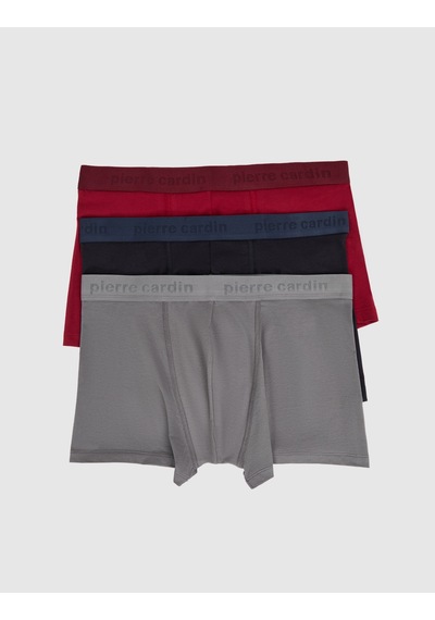 Pierre Cardin Çok Renkli Modal Karışımlı 3'lü İç Giyim Boxer Set 50332534-999