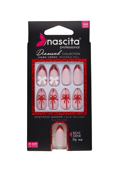 Nascita Diamond Taşlı Takma Tırnak 24'lü Set Nasnaıl00261