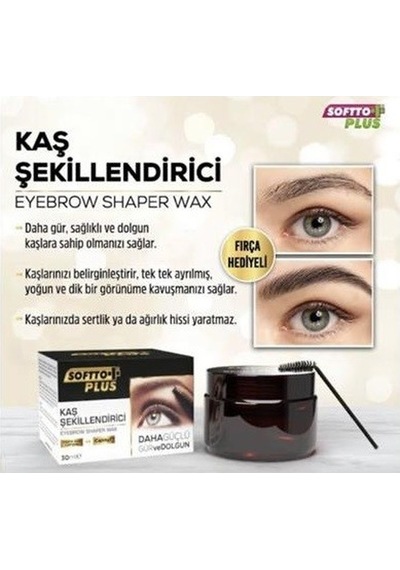 Softto Plus Kaş Şekillendirici Wax 30 Ml Diğer