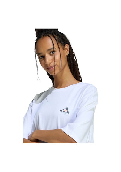 Adidas Soft Sıde Os T Whıte Beyaz Kadın Kısa Kol T-shirt 000000000102477056