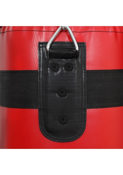 Zerogym Boks Kum Torbası 100cm X 29cm Premium Kalite,içi Dolu, Döner Mekanizma Ve Askı Aparatlı Kırmızı
