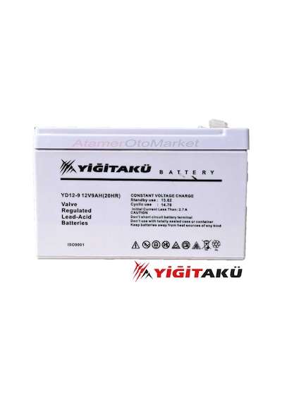 12v 9 Ah-amper Kuru Tip Agm Ups Güç Aküsü Yiğit Akü