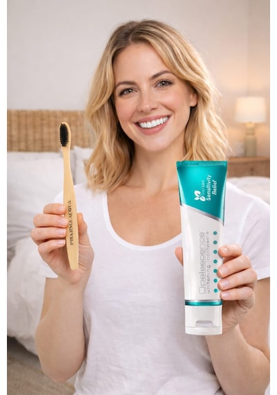 Dental Kit - Opalescence Sensitivity Relief Hassas Dişler İçin Beyazlatıcı Diş Macunu 133 Gr + Bambu Diş Fırçası