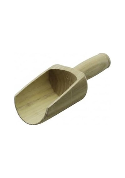 Bambu Baharat Küreği, Ahşap Mutfak Kaşığı, Büyük Boy, Doğal Bambu Malzeme