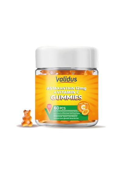 Astaksantin 12 Mg Vitamin C Gummıes