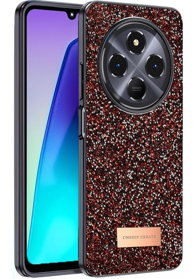Xiaomi Redmi 14c Bright Simli Kapak - Derin Mor