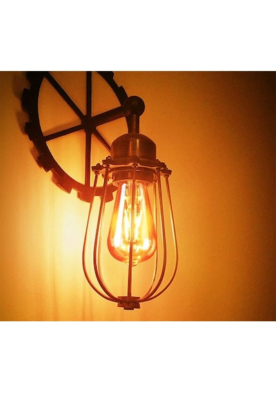 Edison Vintage Led Ampul E27 4w/220v 2600-2700 K Retro Antik, Kehribar Sıcak, 6'lı Paket Standart