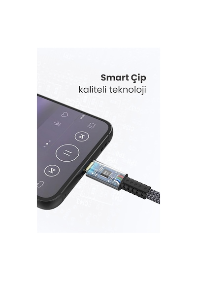 2in1 Android Apple Uyumlu iPhone Type c & Lightning 3 5mm 100cm Aux Ses Kablosu Araç Kulaklık