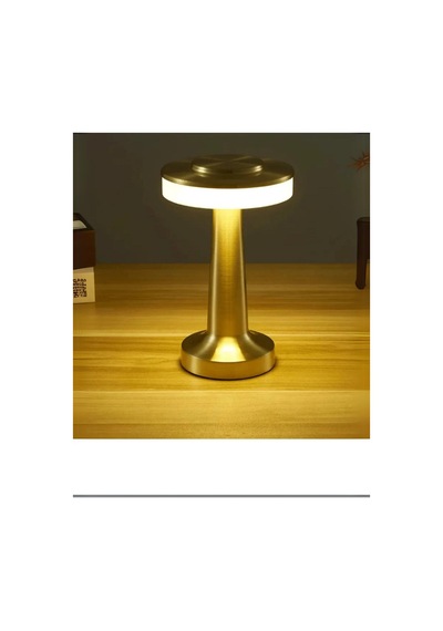 Ct 8435 Oslo Dokunmatik Usb Sarjlı Masa Lambası Gold