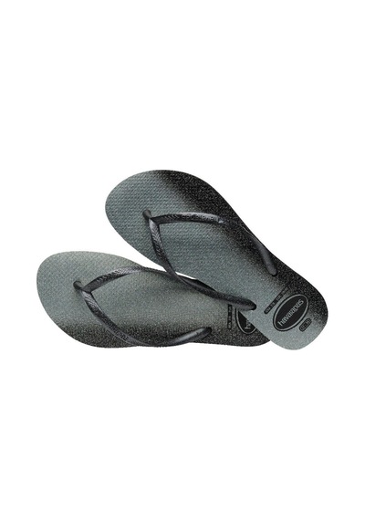 Slim Gloss Black Kadın Terlik-4811 Siyah