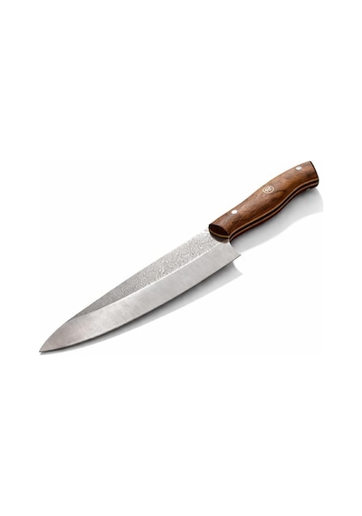 N690 Çelik Santoku Ve Guyuto Bıçak Seti 2 Parça Profesyonel Şef Bıçağı, Özel Tasarım Ceviz Sap, Premium M Genel