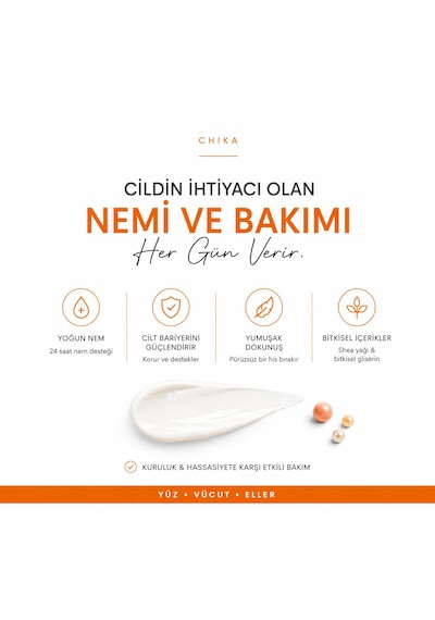 Chika Med + Shea Besleyici Nemlendirici Krem 400 Ml
