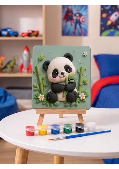 15x15 Panda Taş Boyama Seti Çocuk Ve Yetişkin Hobi Kiti