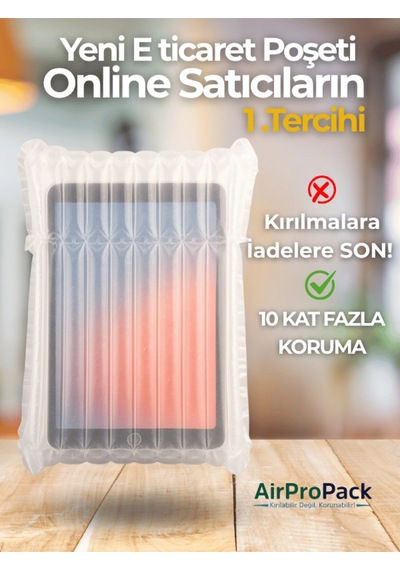 33x40 20 Adet Havalı Poşet Airbag Airbed Ambalaj 10'lu-50 Li-100 Lü Mevcut