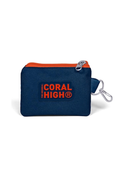 Coral High Kids Lacivert Turuncu Basketbol  Desenli Bozuk Para Çantası 21798 Lacivert