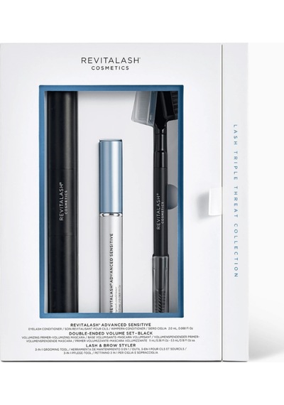 Revitalash Lash Sensitive Triple Threat Koleksiyonu, Maskara Ve 3 Ü 1 Arada Kirpik & Kaş Şekillendirici Siyah